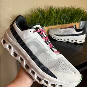 On Running Cloudmonster White Black 61.97728 Men’s Size 13 Retail $170 Shoes